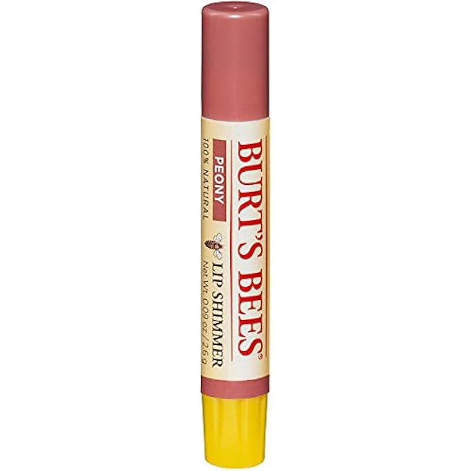 Burt's Bees LIP SHIMMER, PEONY - 0.09 OUNCES EACH (VALUE PACK OF 4) - Image 1